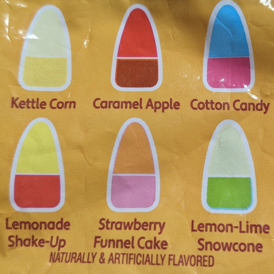 Various candy corn flavors
