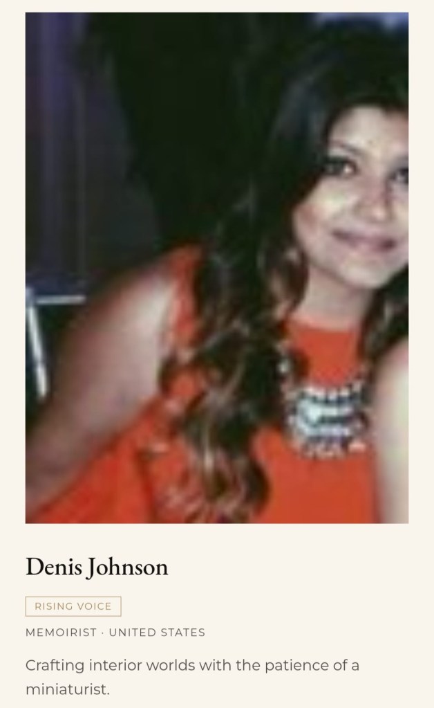 Not Denis Johnson