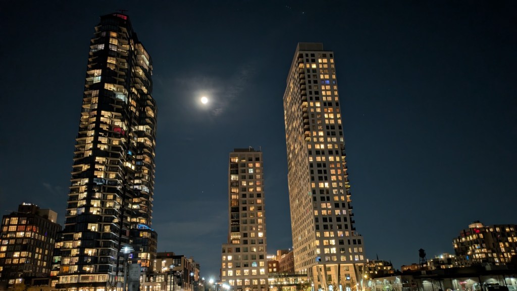 moon over towers